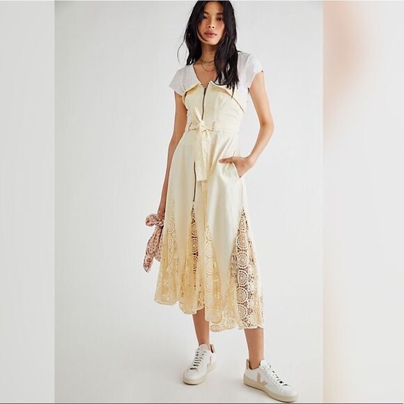 Free People - Sway With Me MIDI Dress - Picture 1 of 7